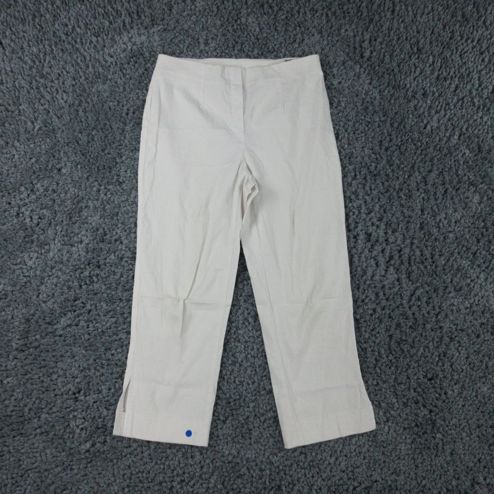 Lior Paris Pants Womens T2 White Pull On Crop 30x22.5* '